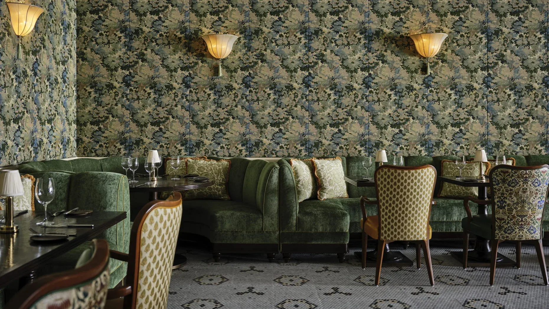New Coterie Restaurant Elegant Wallpaper